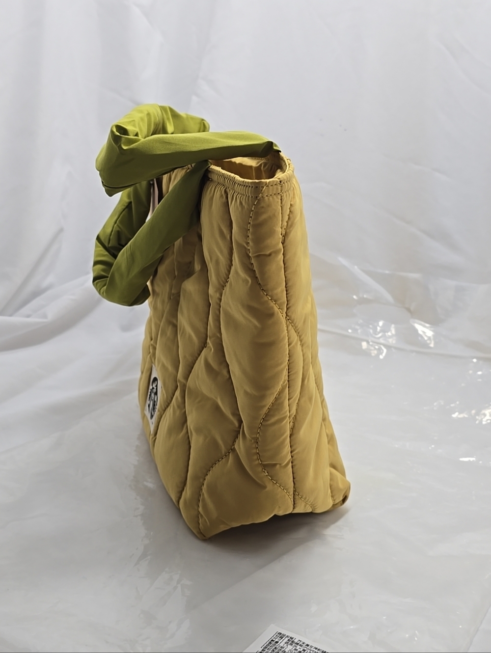 NWT Starbucks Merchandise Mustard Yellow Lunar New Year Quilted Tote Hand Bag - Picture 6 of 11
